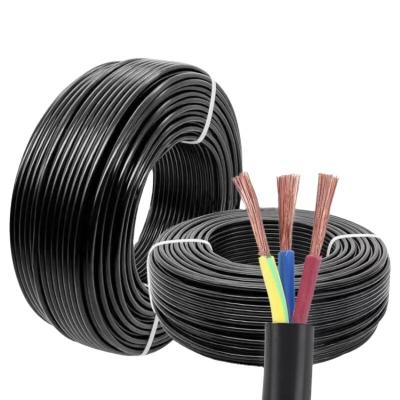 China Construction engineering Huayuan RVV 2 * 2.5 PVC copper core insulated flexible cable for sale