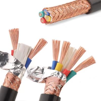 China Home decoration Huayuan RVVP 2*2.5  300/500V PVC sheathed copper mesh braided shielded cable for sale