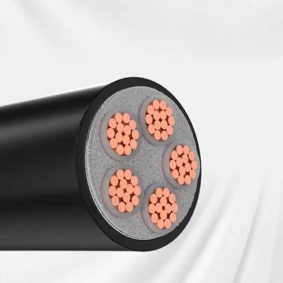 China Construction engineering Huayuan 3-core YJV  5*10  0.6/1KV outdoor special cross-linked PVC power cable for sale