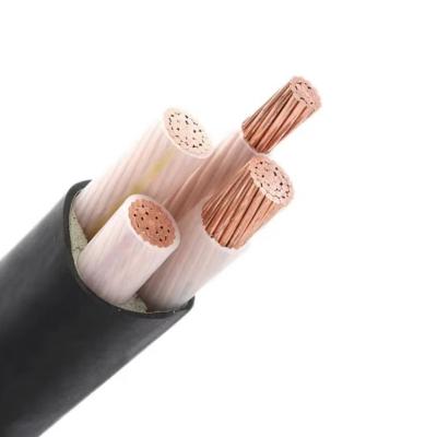 China Construction engineering Huayuan 3-core YJV  3*4+1 0.6/1KV outdoor special cross-linked PVC power cable for sale