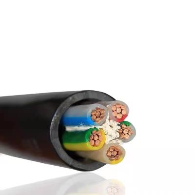 China Construction engineering Huayuan 5-core YJV  5*6 0.6/1KV outdoor special cross-linked PVC power cable for sale