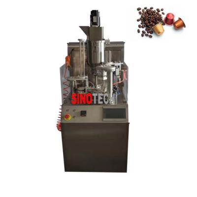 China Food Nespresso Pod Making Coffee Capsule Filling And Sealing Machine With Nitrogen Flushing for sale