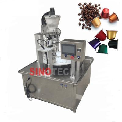 China Best sales biodegradable food coffee capsule filling nespresso packing machine with nitrogen flow for sale