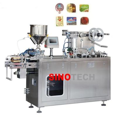 China Medical Small Honey Cheese Sauce Butter Blister Packing Machine / Automatic Liquid Blister Packing Machine for sale