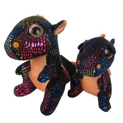 China Toys Gift Shiny Fabric Stuffed Toy Dinosaur Kids Plush Toy Dinosaur With Big Eyes for sale