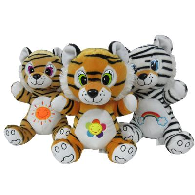 China Gift Stuffed Plush Toy Tiger Soft Baby Toy Tiger Toys With Embroidered LOGO for sale