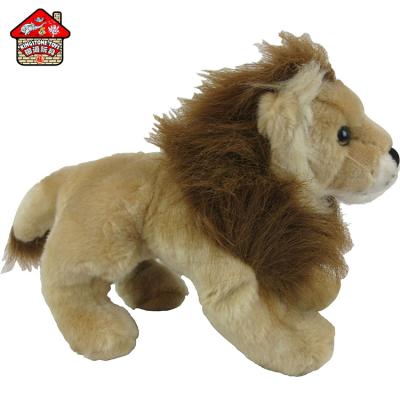 China Soft Kings Lion Fluffy Lion Plush Toy Stuffed Wild Animal Toy Gift Toys for sale