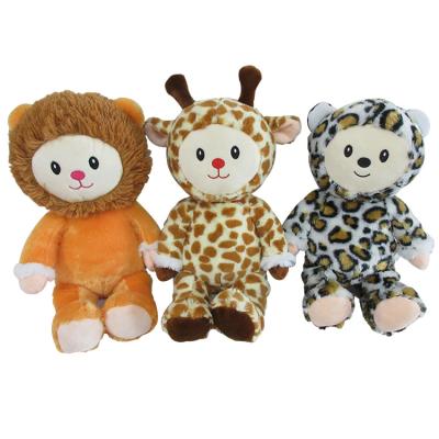 China Toys Gift Customized Plush Toy Doll With Baby Face Plush Toy Lion Giraffe Zebra for sale