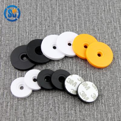 China Patrol system large in stock 25mm/30mm/35mm/40mm round ABS rfid patrol tag with hole for sale