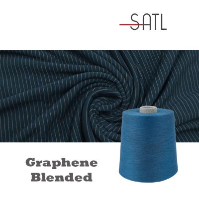 China New 2/30nm 53% Cotton 40% Viscose 7% Graphene Functional UV Protection Anti-bacteria and Anti-Static Yarn for sale