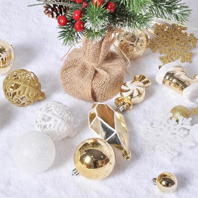 China Promise Eco-Friendly Wholesale Printed Custom Christmas Decoration Supplies Christmas Tree Decoration Ornaments Christmas Ball Set for sale