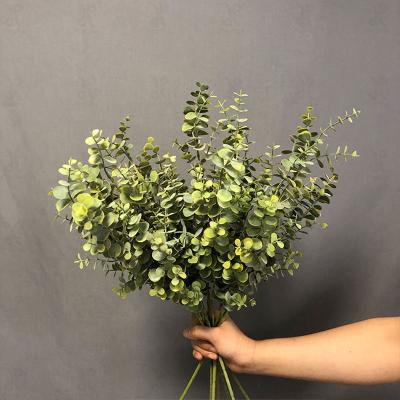 China Natural Garland Decoration Eucalyptus Rose Flower Artificial Gray Leaves Vine Wreath Faux Willow For Wedding Party Home from contact promise for sale