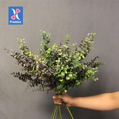 China Natural Touch Promise Eucalyptus Stems Decor Artificial Eucalyptus Leaves Faux Branches Wedding Centerpiece Flower Arrangement for sale