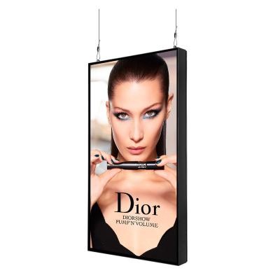 China Indoor Cheap Auto 46 Inch LCD 4K Brightness Dled Hanging Digital Window for sale