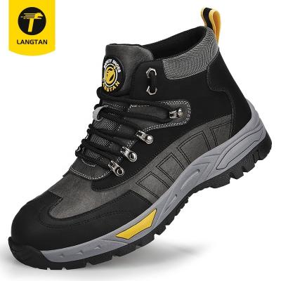 China LANGTAN Steel Toe Waterproof Safety Boots European Standard Outdoor Climbing Steel Toe Safety Boots for sale