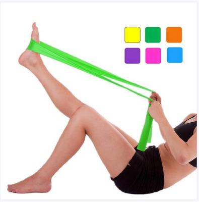 China Fitness LOGO elastic exercise resistance band/fitness custom flat latex yoga yoga resistance band for sale