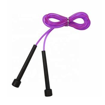 China Home Adjustable Exercise Length Speed ​​PVC Custom Logo Weighted Jump Rope For Fitness Exercise for sale