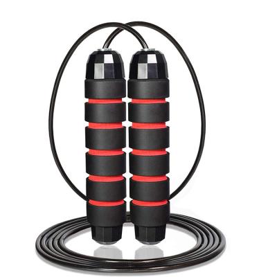 China Custom Lightweight Logo PVC Jump Rope Foam Grip Adjustable Heavy Speed ​​Weighted Weighted Jump Rope Skipping Corda Pular for sale