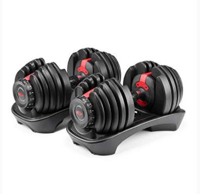 China Home Use Adjustable Dumbbell Set 24KG Gym Equipment 52.5LB Dumbbell Weights for sale