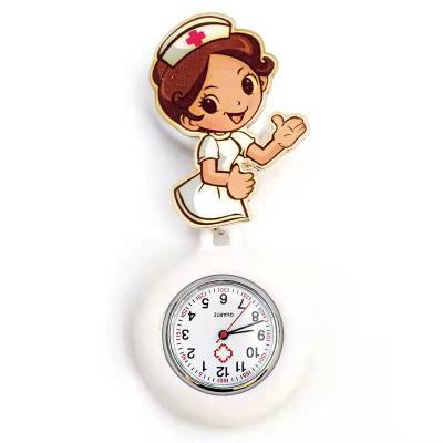 China The Latest Popular High Quality Cute Cartoon Pocket Watch Stainless Steel Band Nurse Watch NKN00579 for sale