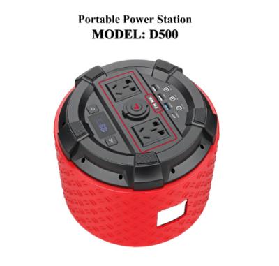 China 1200W Fast Charging Support Power Supply Power Bank DC 144000mAh USB Uninterrupted Portable Power Station For Travel Laptop Car D500 for sale