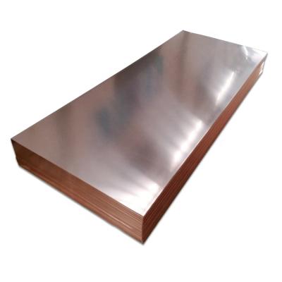 China Manufacturing Terminals 99.99 Purity Copper Sheet Plate Bright Surface Low Cost C10100 C10200 Large Low Cost Inventory for sale