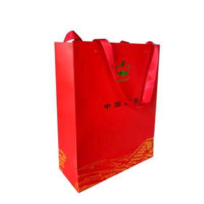 China Recyclable Wholesale Recyclable Business&shopping Packaging & Printing Paper Bag With Handle for sale