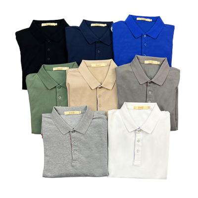 China Custom Viable Mens Logo Polo T Shirt 100% Cotton Knitted Camisas Polo T Shirt Printing Golf Shirt For Men for sale