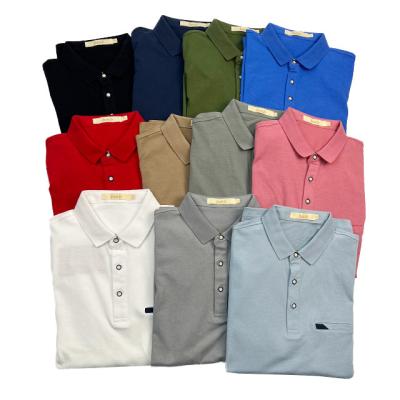 China Custom Made Men's Plus Size Cotton Polo Shirts Anti-pilling Solid Color Shorts Sleeve Breathable 100% Short Sleeve Summer Viable for sale