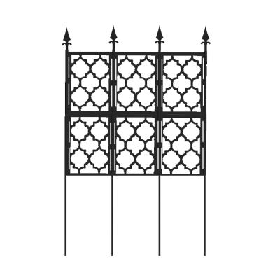 China Easily Assembled Plastic Coated Garden Plant Support Climbing Garden Fencing Trellis for sale