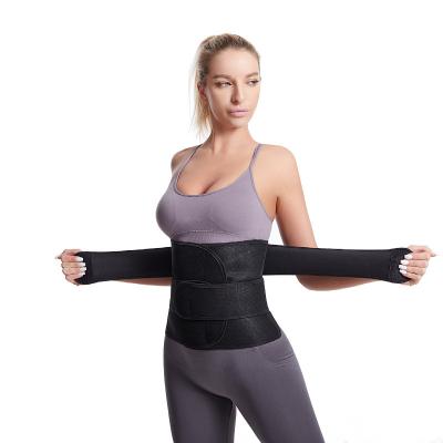 China Antibacterial Gym Slimming Sweat Belt Bandage Abdominal Wrap Waist Trainer Tummy Control Compression Tummy Shaper Belt For Women for sale