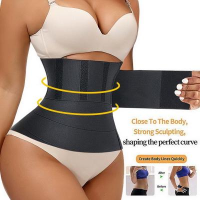 China Antibacterial Wholesale Postpartum Sweat Wrap Bandage Waist Trainer Shapewear Belt Slimming Tummy Control For Women Shapers Bulge Belt for sale