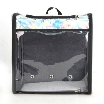 China Wholesale Breathable Popular Transparent Portable Pet Bag PVC Fashion Travel Pet Outdoor Backpack for sale