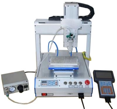 China SC / LC / FC Fiber Patch Cord Making Machine Auto Glue Dispenser Fiber Optic Equipment for sale