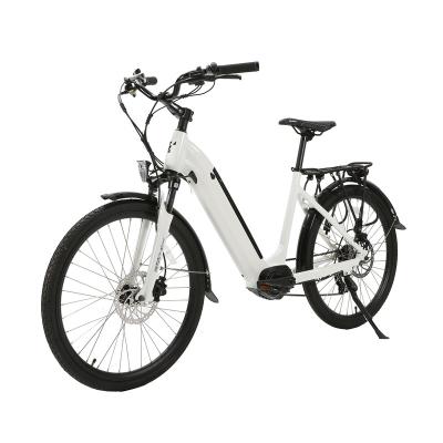 China Standard 26 inch Bafang 48V 350W mid drive electric city ebike motor e bike for woman for sale