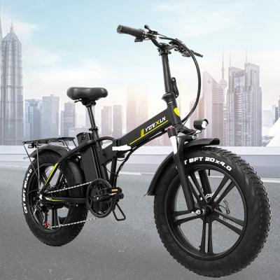 China yuexun 20inch 4.0 aluminum alloy ebike folding fat tire electric bike for adults bike electric bicycle for sale