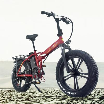 China Hot Sales 500W Aluminum Alloy Electric Bicycle 20inch 4.0 Fat Tire Woman Style Fat Tire e Bike For Adults for sale