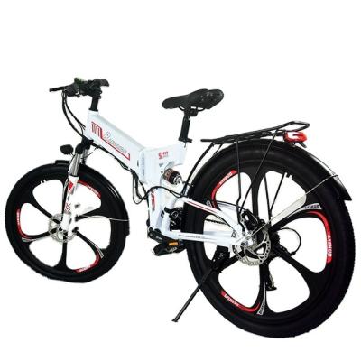 China Electric Bicycle 48V10.4Ah 350w Suspension e Bike Aluminum Alloy Full Cycle Electric Foldable Variable Speed ​​Electric Bike for sale