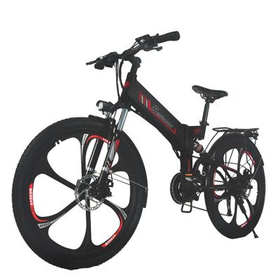 China Aluminum Alloy Bike 1000w Folding Electric Bike Folding Adult Off-Road Touring Electric Bike for sale