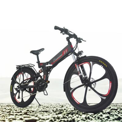 China Full Aluminum Alloy Emtb Suspension Lady Ebike Folding Electric Bicycle 48V10.4Ah Brushless Motore City Electric Bike for sale