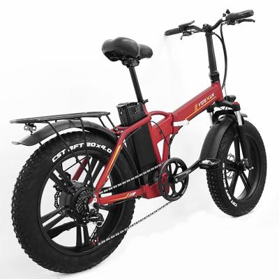 China Fat Tire Aluminum Alloy RANDRIDE 500W Ebike Adult Electric Bicycle 48V 15ah Power Battery Folding Foldable E Bike City Bike for sale