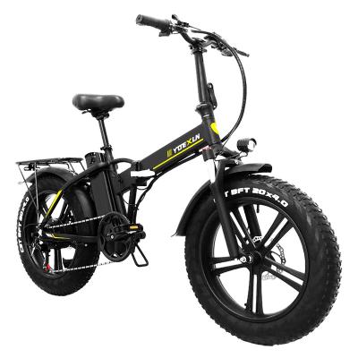 China RANDRIDE Aluminum Alloy Folding 4.0 Inch Tire Moped City e Bike 48V 500W Electric Foldable Electric Bike 20 Snow Bike Wholesale In Stock for sale