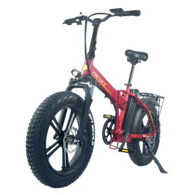 China Fat Tire Aluminum Alloy Fat Tire Folding Electric Bike Shock Absorbing Electric Bicycle Variable Speed ​​e Bike for sale