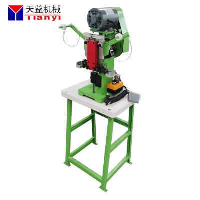 China Garment Shops Semi-automatic CFC Zipper Double Top Stop Machine Top Terminal Zipper Machine For Nylon Zipper for sale