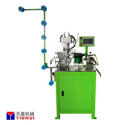 China Garment Shops New Type Automatic U Stop Metal Zipper Machine Double Particle Top Zipper Making Machine for sale