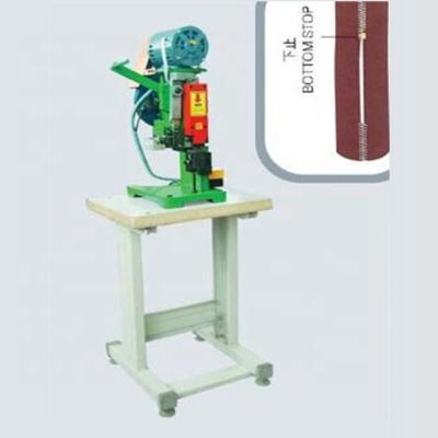 China Garment Shops Semi Automatic Bottom Stop Machine Zipper Closure for sale