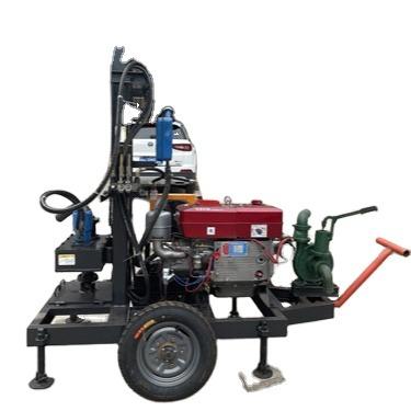 China Construction worksÂ   Hot Sale Low Price Small Portable Diesel Hydraulic Water Well Drilling Rig Machine Made in China for sale