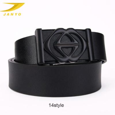 China OEM Alloy High Quality Custom Automatic Buckle Men's Genuine Leather Belt for sale