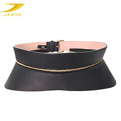 China 2021 New Fashion Design Fashion Wide Belt Leather Professional Customized Unique Women Wide Belt For Dress for sale