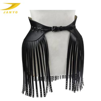 China Factory Trendy Professional Custom Fashion Women Tassel Genuine Leather Belt for sale